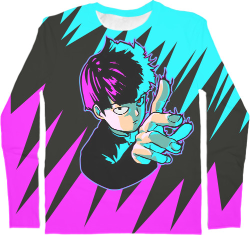 Men's Longsleeve Shirt 3D - Kageyama Shigeo - Mfest