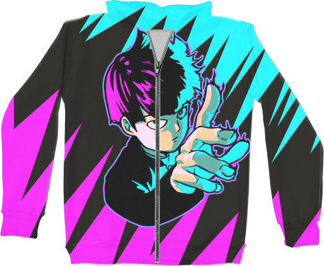 Unisex Zip-through Hoodie 3D - Kageyama Shigeo - Mfest