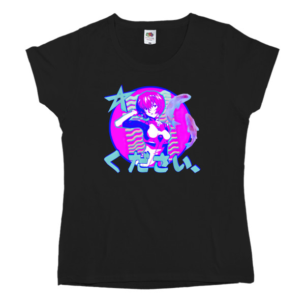 Women's T-shirt Fruit of the loom - Rei Ayanami 3 - Mfest