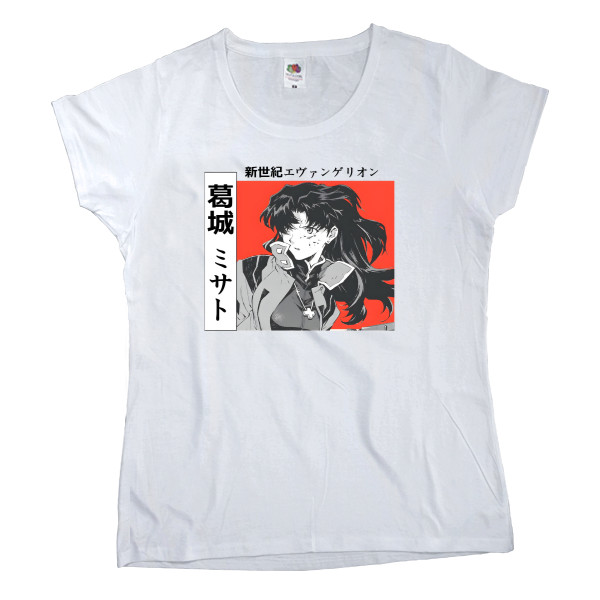 Women's T-shirt Fruit of the loom - Evangelion Misato Katsuragi - Mfest