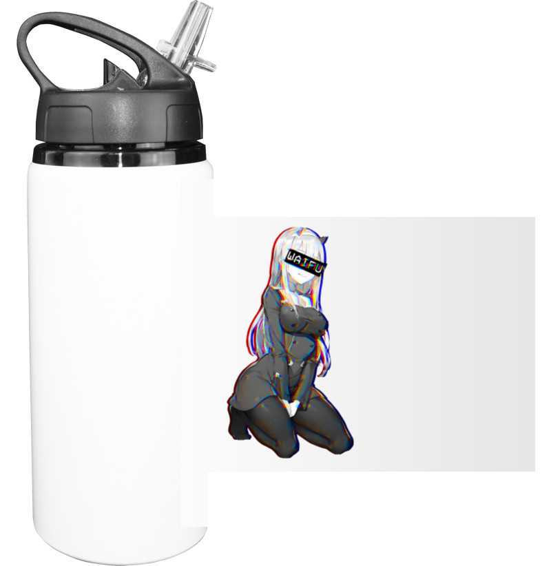 Sport Water Bottle - Zero Two Waifu - Mfest