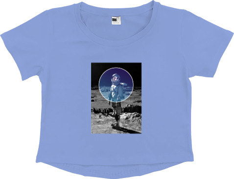 Women's Cropped Premium T-Shirt - The Silent Sea - Mfest