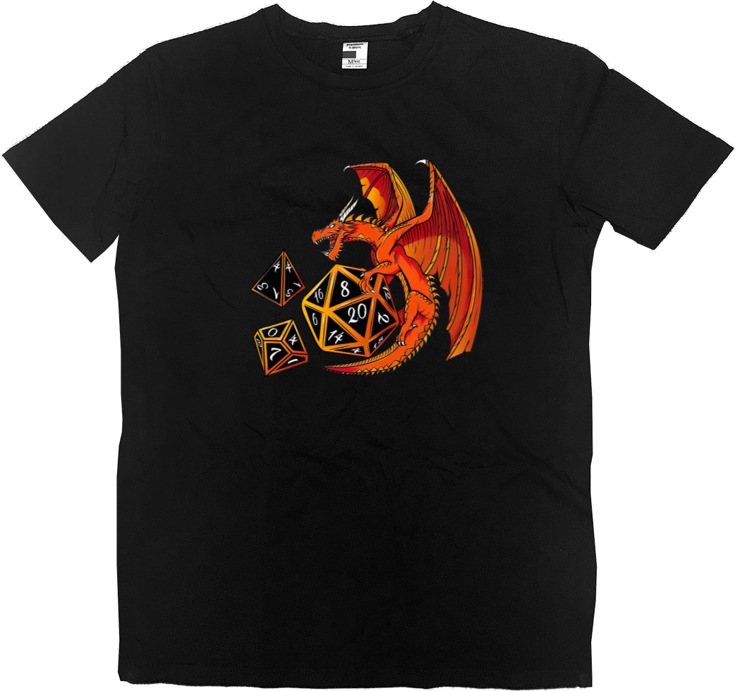 Kids' Premium T-Shirt - Dice Dragon - D20, D4, D10 - Mfest