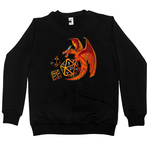 Women's Premium Sweatshirt - Dice Dragon - D20, D4, D10 - Mfest