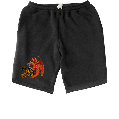 Kids' Shorts - Dice Dragon - D20, D4, D10 - Mfest