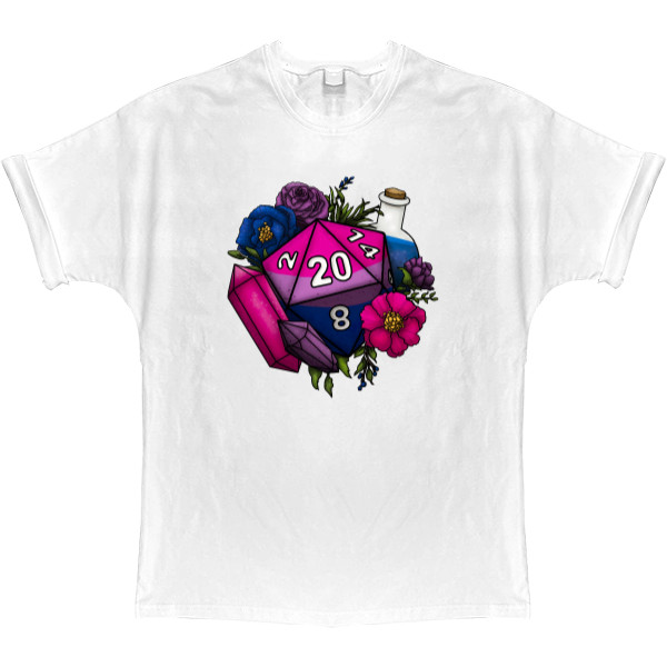 T-shirt Oversize - DnD d20 - Mfest