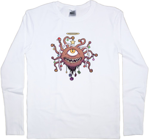 Men's Longsleeve Shirt - DnD Beholder Christmas Tree - Mfest