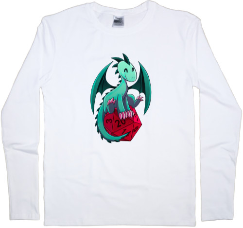 Men's Longsleeve Shirt - DnD Dragon - Mfest