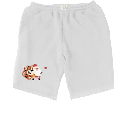 Men's Shorts - Селфи с Дед Морозом - Mfest