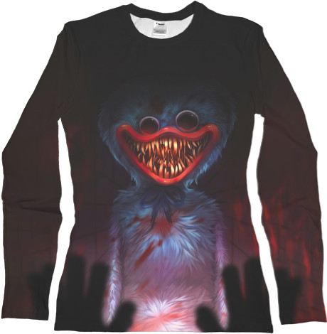 Women's Longsleeve Shirt 3D - Huggy wuggy 3 - Mfest