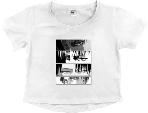 Women's Cropped Premium T-Shirt - Levi eyes - Mfest