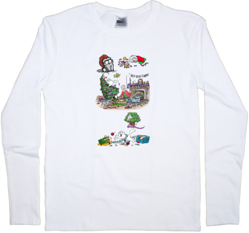 Kids' Longsleeve Shirt - Новогодний саймон - Mfest