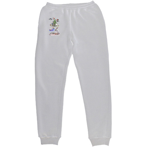 Women's Sweatpants - Кот Саймон Новый год - Mfest