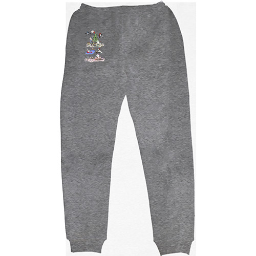 Men's Sweatpants - Кот Саймон Новый год - Mfest