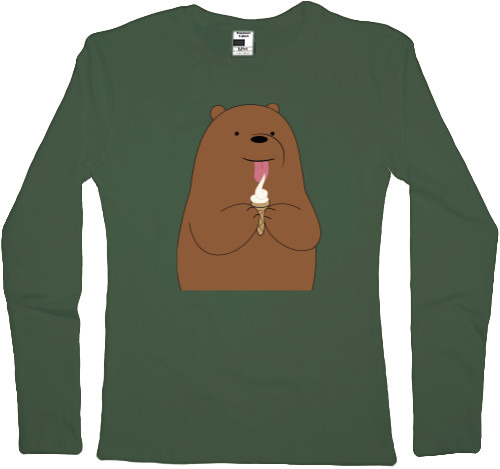 Women's Longsleeve Shirt - Grizzly bear - Mfest