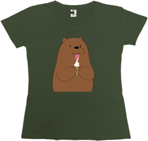 Women's Premium T-Shirt - Grizzly bear - Mfest