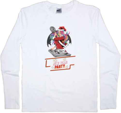 Men's Longsleeve Shirt - New year party - Mfest