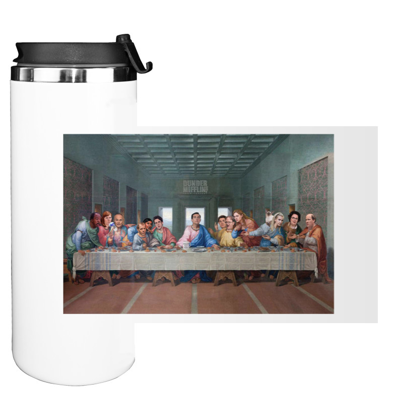 Water Bottle on Tumbler - Офис святая вечеря - Mfest