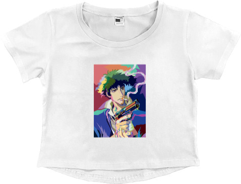 Women's Cropped Premium T-Shirt - Cowboy Bebop - Mfest