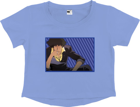 Women's Cropped Premium T-Shirt - Cowboy Bebop 3 - Mfest