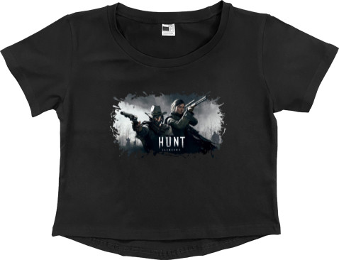 Women's Cropped Premium T-Shirt - Hunt Showdown 2 - Mfest