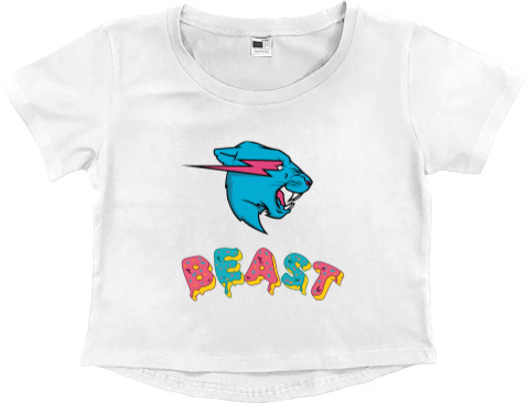 Women's Cropped Premium T-Shirt - MrBeast - Mfest