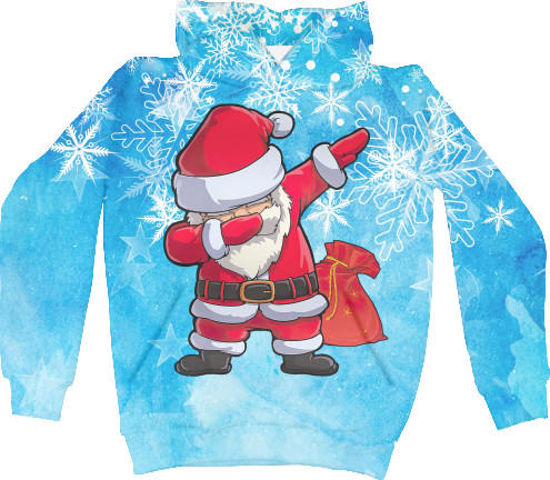 Kids' Hoodie 3D - Santa Dab - Mfest