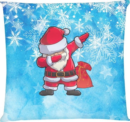 Square Throw Pillow - Santa Dab - Mfest