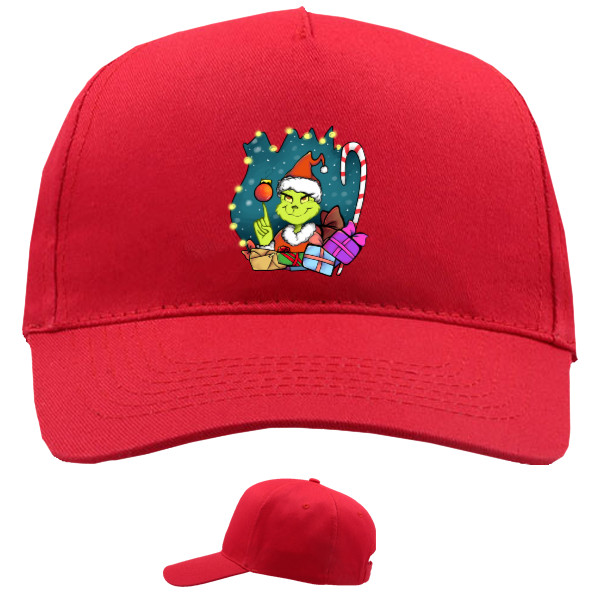 Baseball Caps - 5 panel - Новогодний Гринч - Mfest