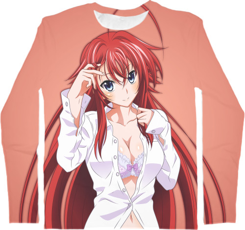 Men's Longsleeve Shirt 3D - Rias Gremory - Mfest