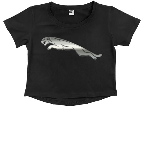 Kids' Premium Cropped T-Shirt - Jaguar 3 - Mfest