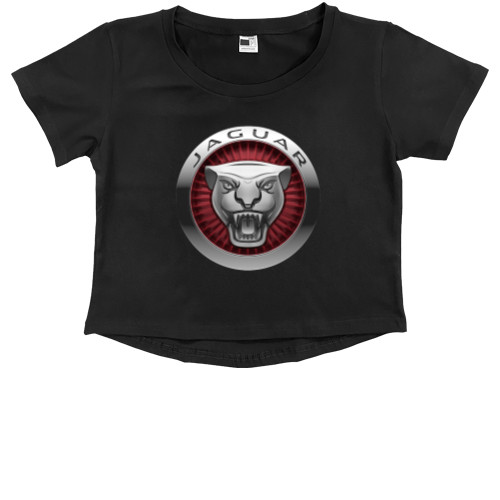 Kids' Premium Cropped T-Shirt - Jaguar 2 - Mfest