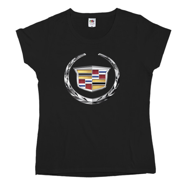 Women's T-shirt Fruit of the loom - Cadillac лого - Mfest