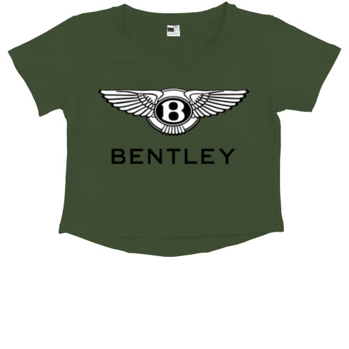 Kids' Premium Cropped T-Shirt - Bentley логотип - Mfest