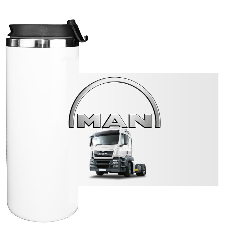 Water Bottle on Tumbler - Man 2 - Mfest