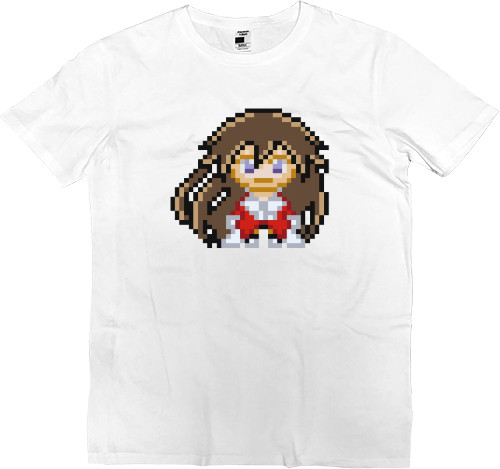 Men’s Premium T-Shirt - Alice Baskerville pixel art - Mfest