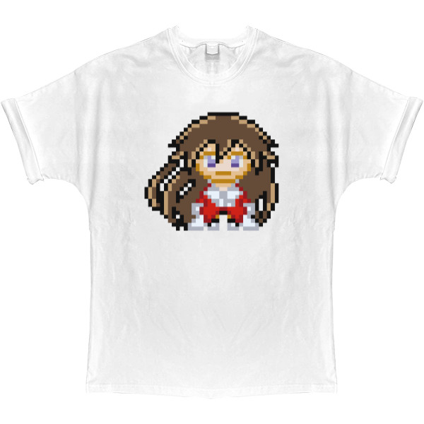 T-shirt Oversize - Alice Baskerville pixel art - Mfest