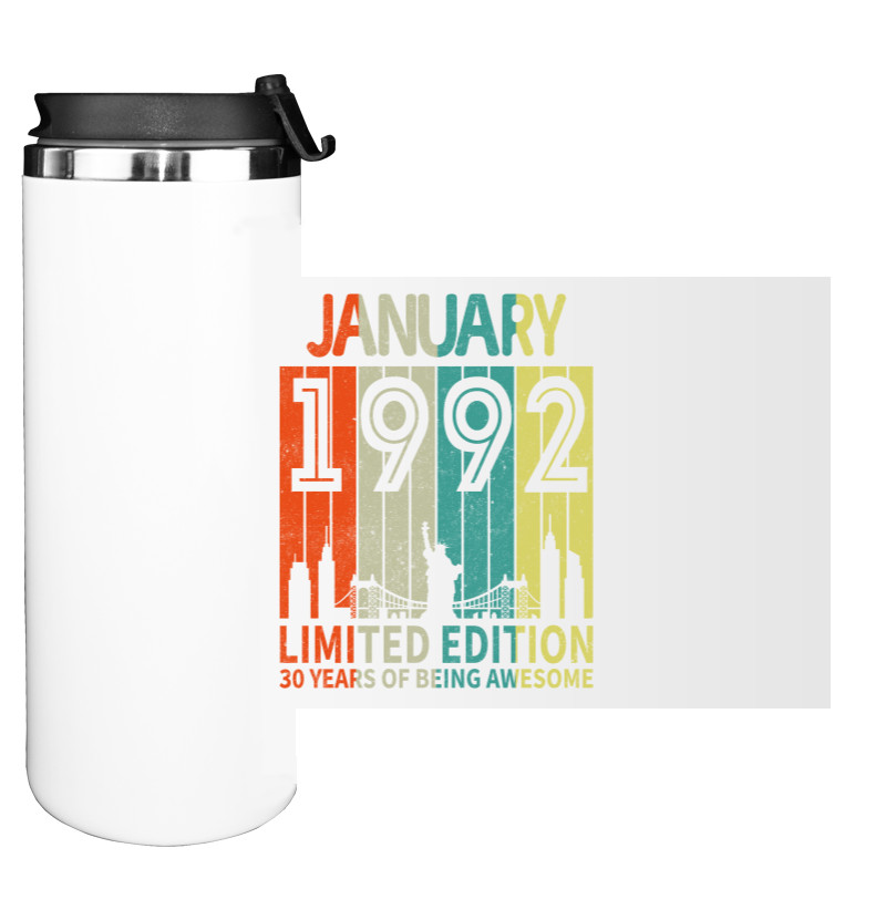 Water Bottle on Tumbler - January - Mfest