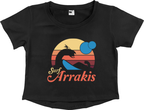 Women's Cropped Premium T-Shirt - Surf Arrakis - Mfest