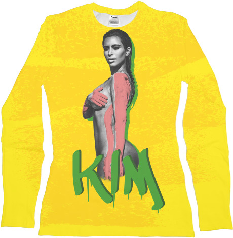 Women's Longsleeve Shirt 3D - Кардашьян - Mfest