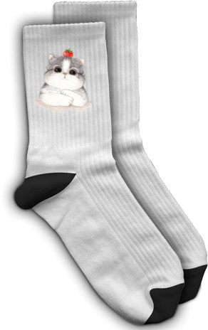 Socks - Котик с помидором - Mfest