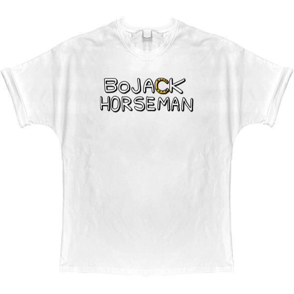 T-shirt Oversize - Bojack horseman лого - Mfest