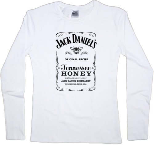 Футболка з Довгим Рукавом Жіноча - JACK DANIELS JENNESSEE HONEY - Mfest