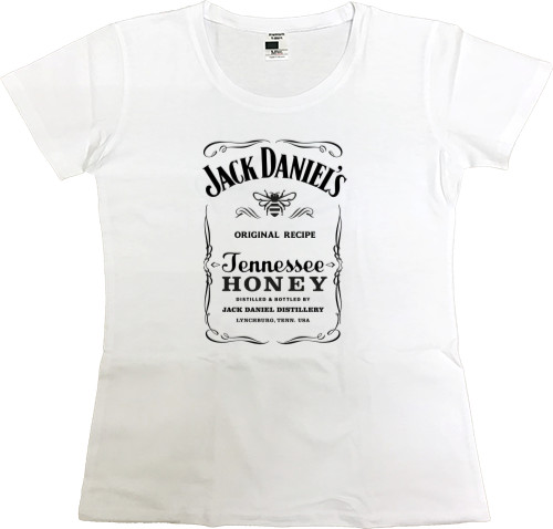 Women's Premium T-Shirt - JACK DANIELS JENNESSEE HONEY - Mfest