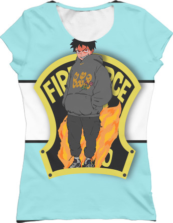 Women's T-Shirt 3D - Shinra Kusakabe - Mfest