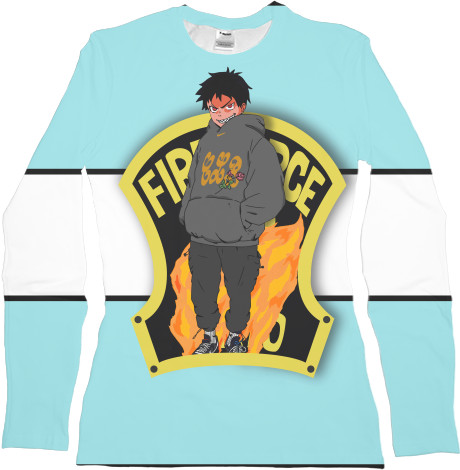 Women's Longsleeve Shirt 3D - Shinra Kusakabe - Mfest