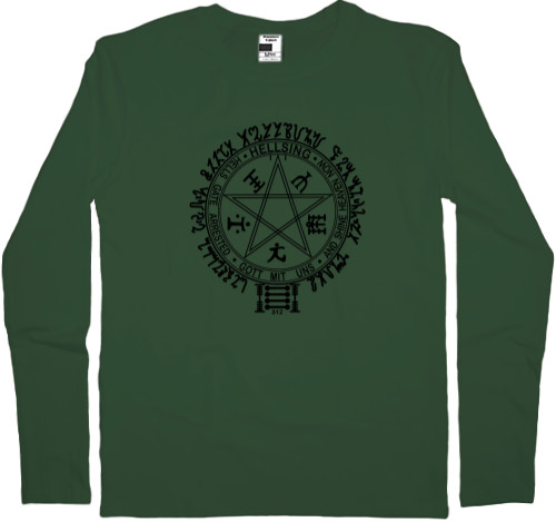 Men's Longsleeve Shirt - Hellsing Alucard Logo - Mfest