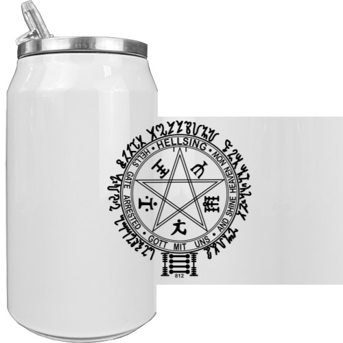 Aluminum Can - Hellsing Alucard Logo - Mfest