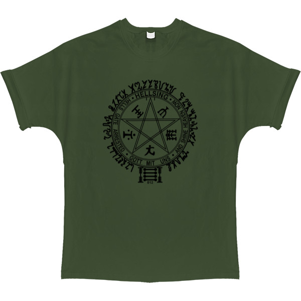 T-shirt Oversize - Hellsing Alucard Logo - Mfest