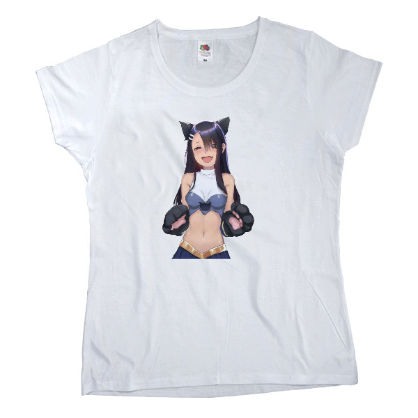 Women's T-shirt Fruit of the loom - Nagatoro cat - Mfest